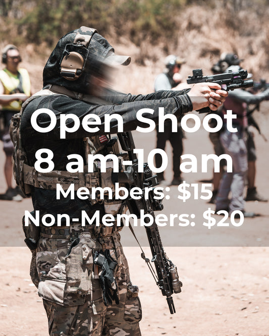 Open Shoot September 28, 2025 8:00am-10:00am